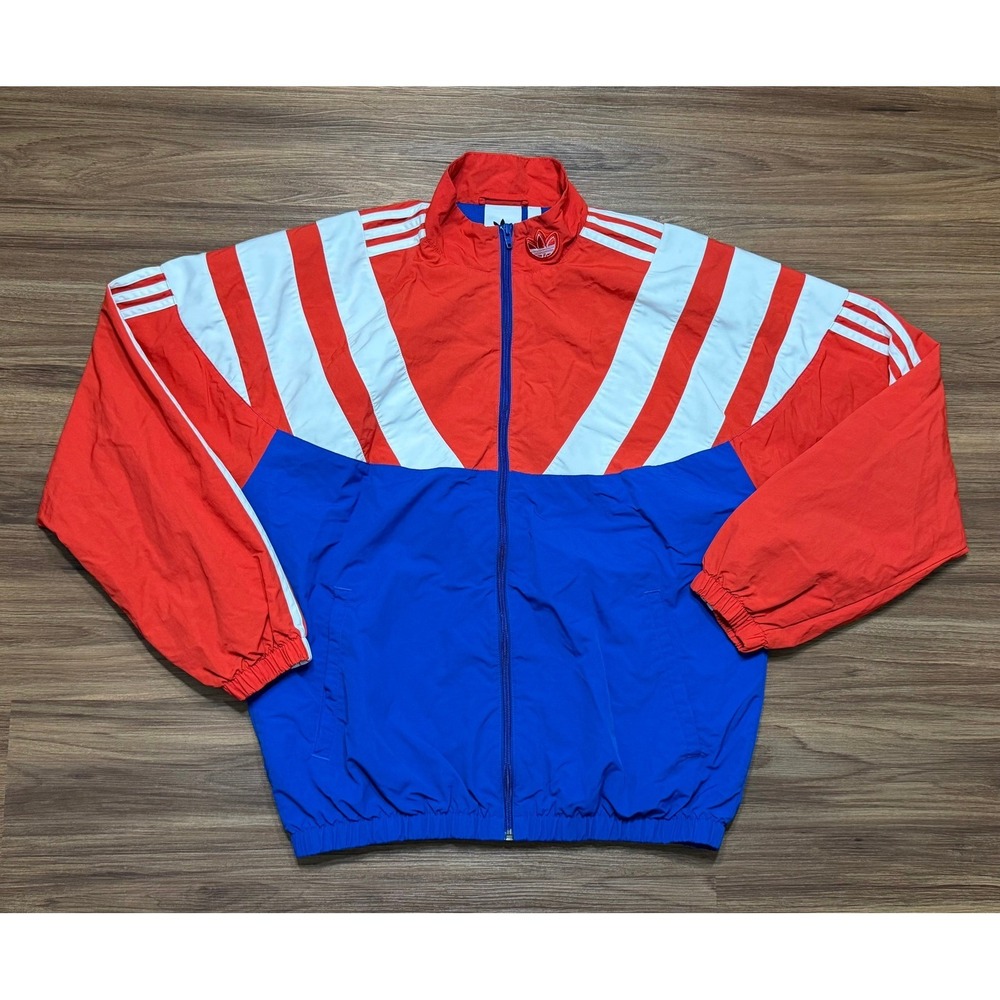 Adidas Balanta 96 Retro Track Jacket Red White Blue Colorblock (EE2338) Sz M